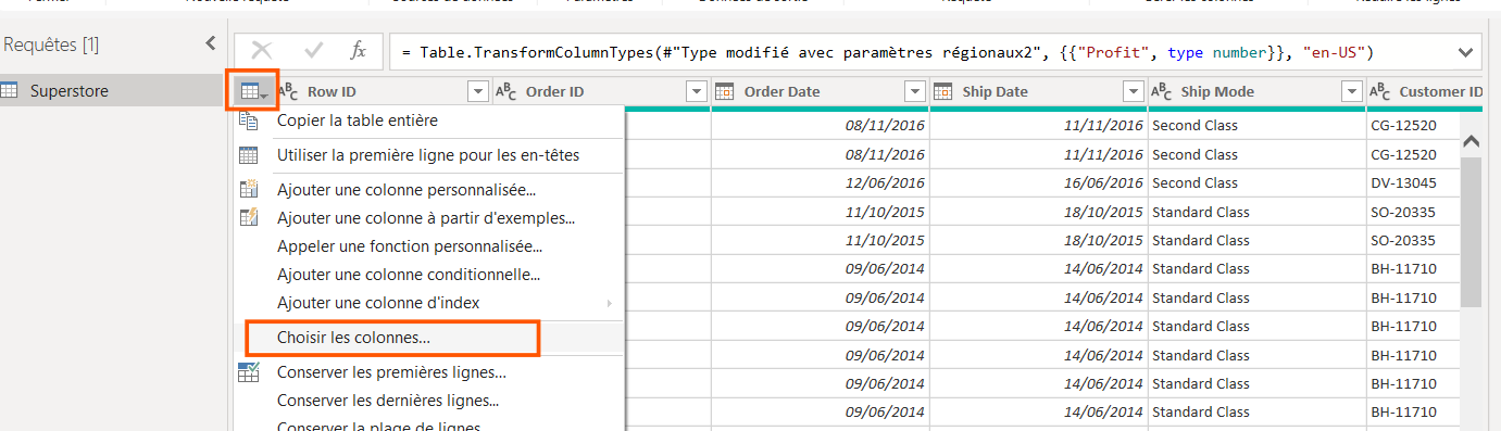 Ruban Power BI